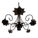 Ver imagem 1 de Lustre Pequeno Para Sala De Apartamento Moderno Com - Verniz