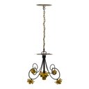Ver imagem 3 de Pendente Luminária De Metal Com Flores Simples Para Iluminação de Banheiro - Amarelo
