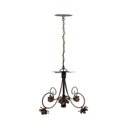 Ver imagem 3 de Luminária Ornamental de Flores Decorativa para Sala Pequena - Verniz