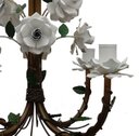 Ver imagem 3 de Lustre Ornamental Decorativo Para Sala de Estar Colonial - Branco