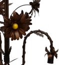 Ver imagem 5 de Luminária de Ferro para Teto Rústica com Flores Varias Cores para Sala de Estar - Verniz