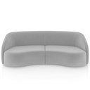 Ver imagem 3 de Sofá 4 Lugares para Sala Living Orgânico 288cm Eron M03 Veludo Cinza - Lyam Decor