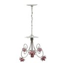 Ver imagem 3 de Pendente Luminária De Metal Com Flores Simples Para Iluminação de Banheiro - Rosa