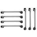 Ver imagem 1 de Barra de Apoio Aço Inox 60cm Kit 7 Unidades Banheiro Box Acessibilidade Segurança Idoso Parede Corri