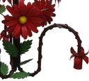 Ver imagem 5 de Luminária de Ferro para Teto Rústica com Flores Varias Cores para Sala de Estar - Vermelho