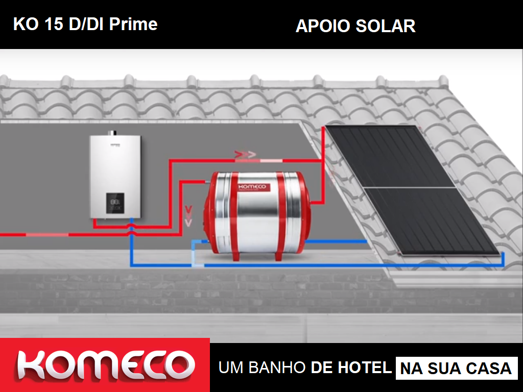 Aquecedor de Água a Gás Komeco Ko 21 Di Prime Inox Digital 21 Litros Bivolt Gás Gn - 6