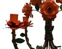 Ver imagem 5 de Lustre Ornamental Decorativo Para Sala de Estar Colonial - Laranja