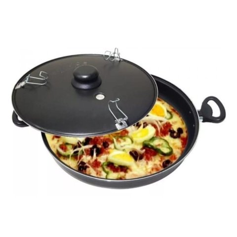 Frigideira Forma 28 de Pizza e Assados Antiaderente Fulgor