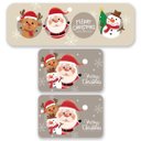 Ver imagem 1 de Kit de 3 Tapetes para Cozinha Natalinos Papai Noel e Animaizinhos Antiderrapante