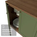 Ver imagem 7 de Balcão de Cozinha 40 cm 1 Porta (sem Tampo) Rustic/Verde Vik Madesa
