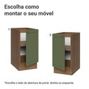 Ver imagem 4 de Balcão de Cozinha 40 cm 1 Porta (sem Tampo) Rustic/Verde Vik Madesa