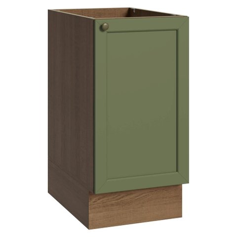 Balcão de Cozinha 40 cm 1 Porta (sem Tampo) Rustic/Verde Vik Madesa