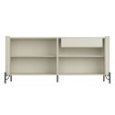 Ver imagem 3 de Buffet Mdf com Gaveta e Porta Brise L180 X A81,5cm Luna/preto F831b