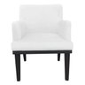 Kit 2 Poltronas Decorativa Vitória para Sala e Recepção Suede Branco - D'Rossi - 4
