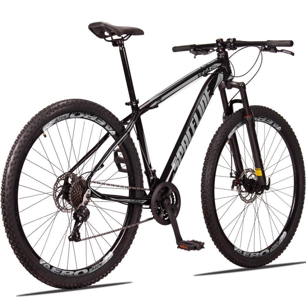 Bicicleta 29 Spaceline Vega 21v Preto+cinza - 4