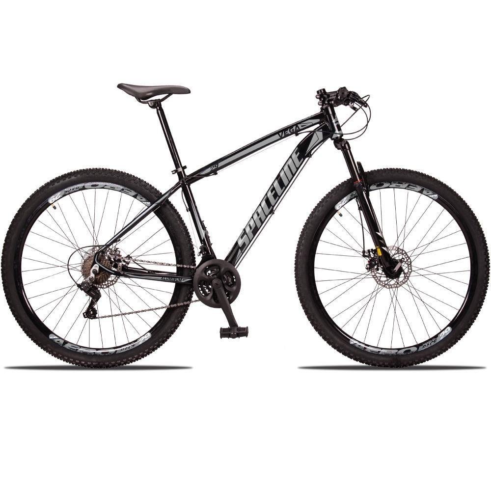 Bicicleta 29 Spaceline Vega 21v Preto+cinza - 7