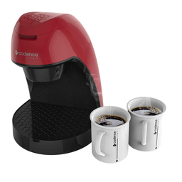 Cafeteira Single Vermelha CAF211 com 2 xícaras Cadence Colors - Modelo novo design - 1