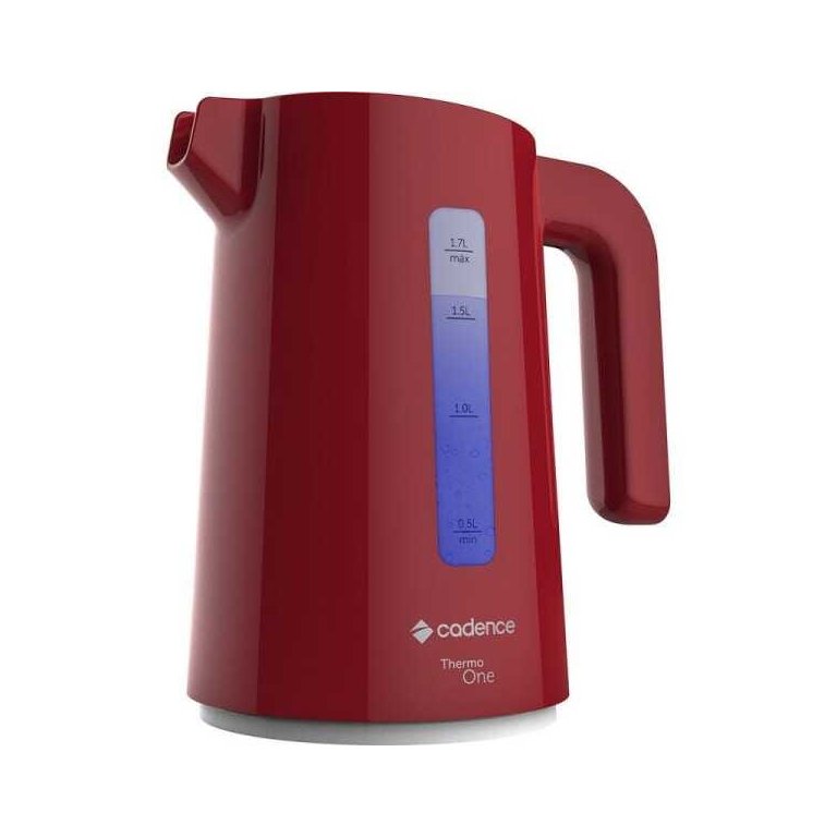 Chaleira Jarra Elétrica Thermo One Vermelha CEL381 - Modelo novo design 110V