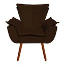 Ver imagem 3 de Kit 2 Poltronas Decorativas Opala Suede Marrom