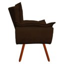 Ver imagem 4 de Kit 2 Poltronas Decorativas Opala Suede Marrom