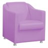 Poltrona Decorativa Tilla para Sala e Recepção Corino D'Rossi - 1