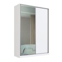 Ver mais imagens de Guarda Roupa 165cm com Espelho 100% Mdf Branco Lilies Móveis