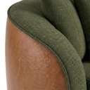 Ver imagem 7 de Poltrona Decorativa Maya Base Giratoria Linho Color Trend e Courino Tca 307 Tcs 727 Moll