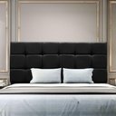 Ver imagem 2 de Cabeceira Cama Box Estofada King 195 Cm Bianca Suede Cor:preto
