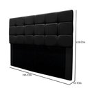 Ver imagem 5 de Cabeceira Cama Box Estofada King 195 Cm Bianca Suede Cor:preto