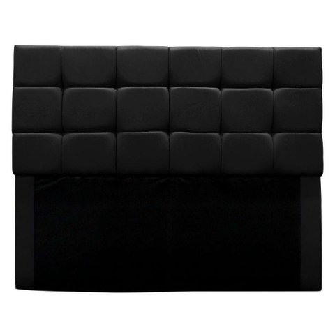 Cabeceira Cama Box Estofada King 195 Cm Bianca Suede Cor:preto