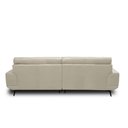 Ver imagem 6 de Sofá Decorativo Ashton 3 Lugares Sala de Estar 256cm Pés em Aço Couro Bege G88 - Gran Belo