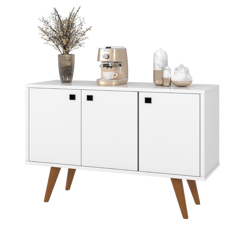 Bufete Aparador 3 Portas Branco Moderno AJL STORE BUFFET - 3