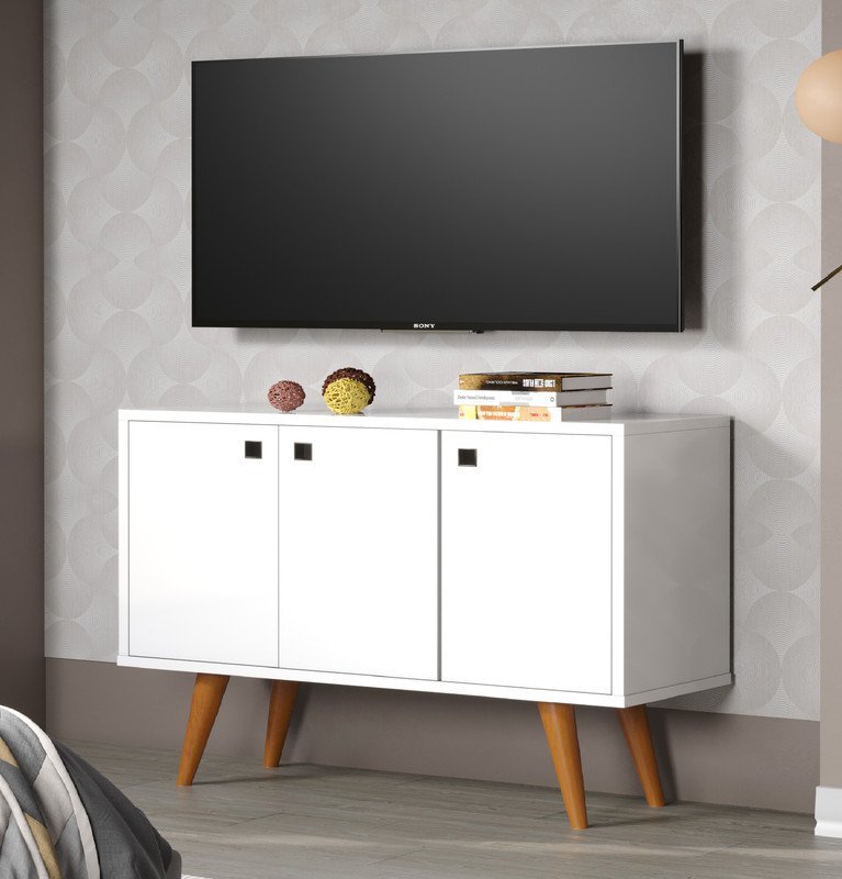 Bufete Aparador 3 Portas Branco Moderno AJL STORE BUFFET - 4