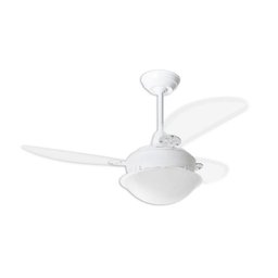 Ventilador de Teto Pérola 3 Velocidades Pás Transparente 127V Branco - Loren Sid - 1