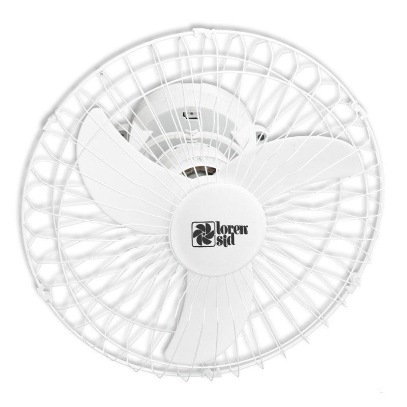 Ventilador de Teto Turbo Orbital Grade em Aço 50cm Bivolt Branco - Loren Sid