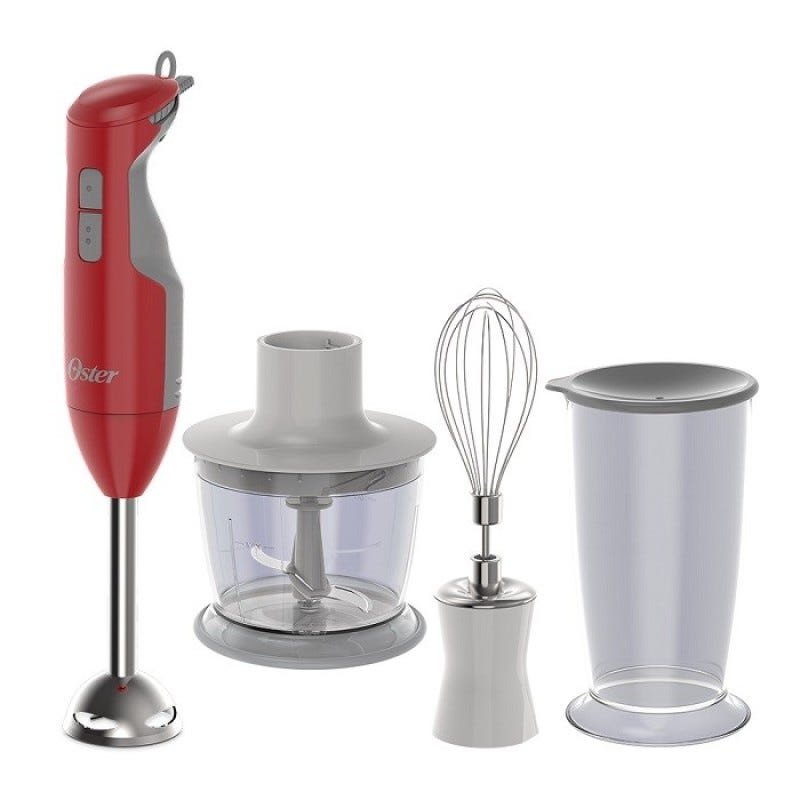 Mixer Deligth Oster Com Copo Batedor de Claras 3 em 1 Vermelho 110V - 1