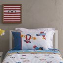 Ver imagem 3 de Jogo De Cama Infantil Santista 3 Peças 100% Algodão Aviões