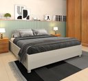 Ver imagem 1 de Cama Box Casal Queen Mônaco - Tcil Móveis - Off White