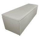 Ver imagem 2 de Calçadeira Recamier Baú Solteiro 90cm Eva Suede Bege - DS Estofados