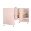 Ver imagem 2 de Kit Quarto de Bebê Doce Sonho com Berço com Rodízio Guarda Roupa 3 Portas e Colchão D18 130x60 Movel