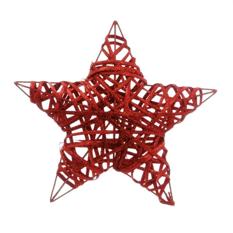 Estrela Decoração Natal 30Cm Vermelho