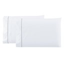 Ver imagem 3 de Kit Roupa de Cama 400 Fios Casal 3 Peças Toque de Cetim Cor:branco