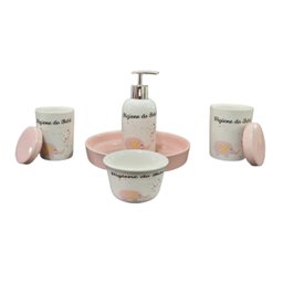 Kit Higiêne Bebê Organizador Banheiro Bandeja Infantil 3493RO - 3