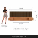 Ver imagem 5 de Cabeceira Estofada Suspensa Cama Casal Bulgária 