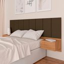 Ver imagem 1 de Cabeceira Estofada Suspensa Cama Casal Bulgária 