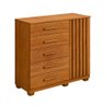 Cômoda Itália 1 Porta 5 Gavetas Cinamomo - Panorama Móveis - 2