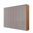 Ver imagem 2 de Guarda Roupa Casal Atacama em Mdf 8 Portas 8 Cabideiros Naturalle/off White sem Gavetas