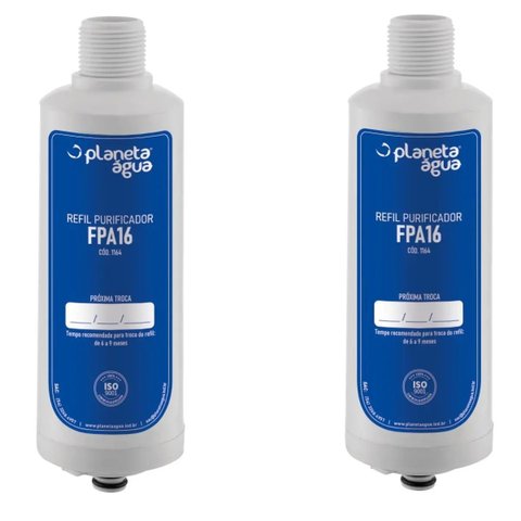 Kit 2 Un Refil Filtro Fpa16 - Purificador Água Libell, Aqua Flex, Bebedouros de Pressão Press, Press