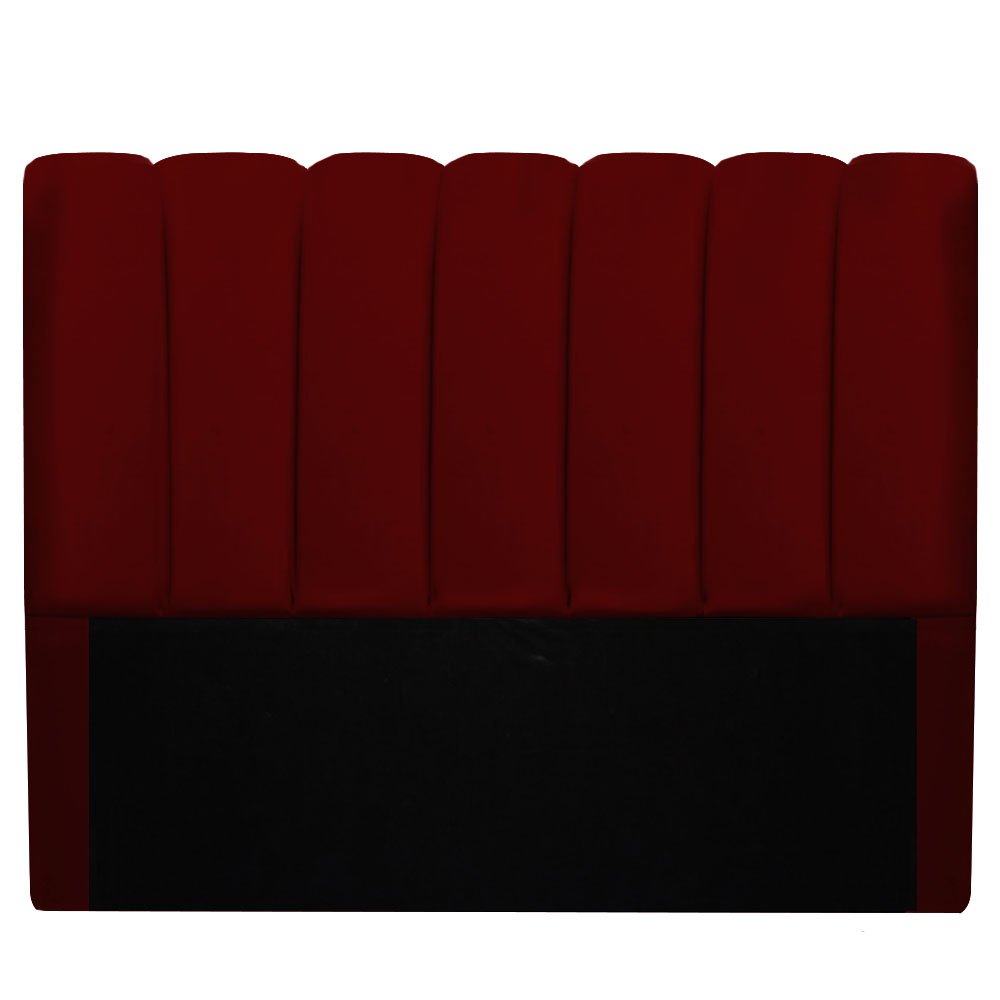 Cabeceira Quenn Estofada Vancouver 160cm:Suede marsala - 1