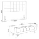 Ver imagem 5 de Cabeceira Cama Box Queen 160cm Pisa e Recamier Neville P02 Bouclé Branco - Mpozenato